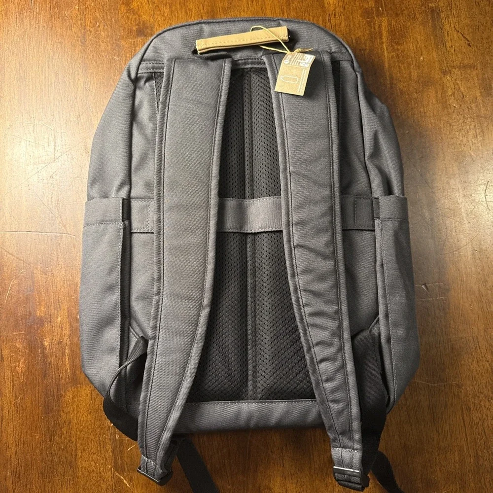 eBay Logo Backpack Gray Laptop Bag Embroidered Casual Travel Book Bag